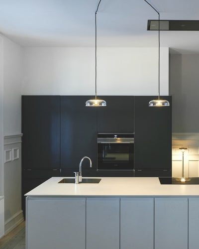 Solara Pendant Light – Elegant Brass & Glass LED Hanging Lamp