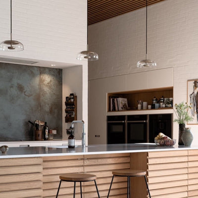 Solara Pendant Light – Elegant Brass & Glass LED Hanging Lamp