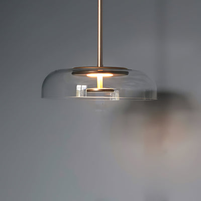 Solara Pendant Light – Elegant Brass & Glass LED Hanging Lamp