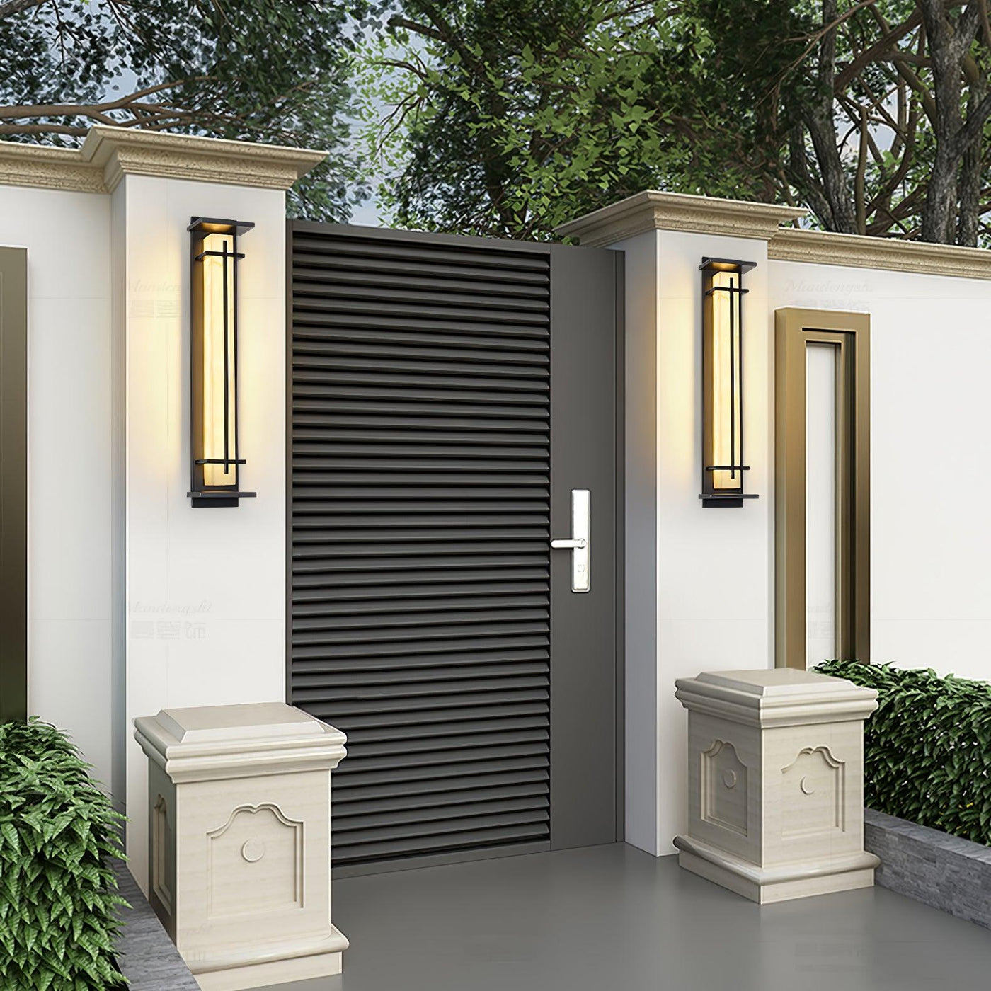 Square Outdoor Wall Light – Weatherproof LED Fixture with Modern Design