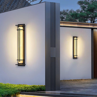 Square Outdoor Wall Light – Weatherproof LED Fixture with Modern Design