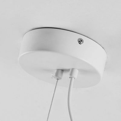 Steamed Bun Pendant Light – Elegant Frosted Glass Hanging Lamp (E26/E27)
