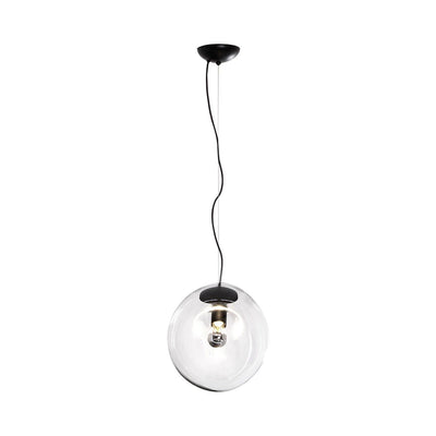 Suspended Water Drop Pendant Light – Modern Glass Hanging Lamp (E26/E27, Adjustable Height)