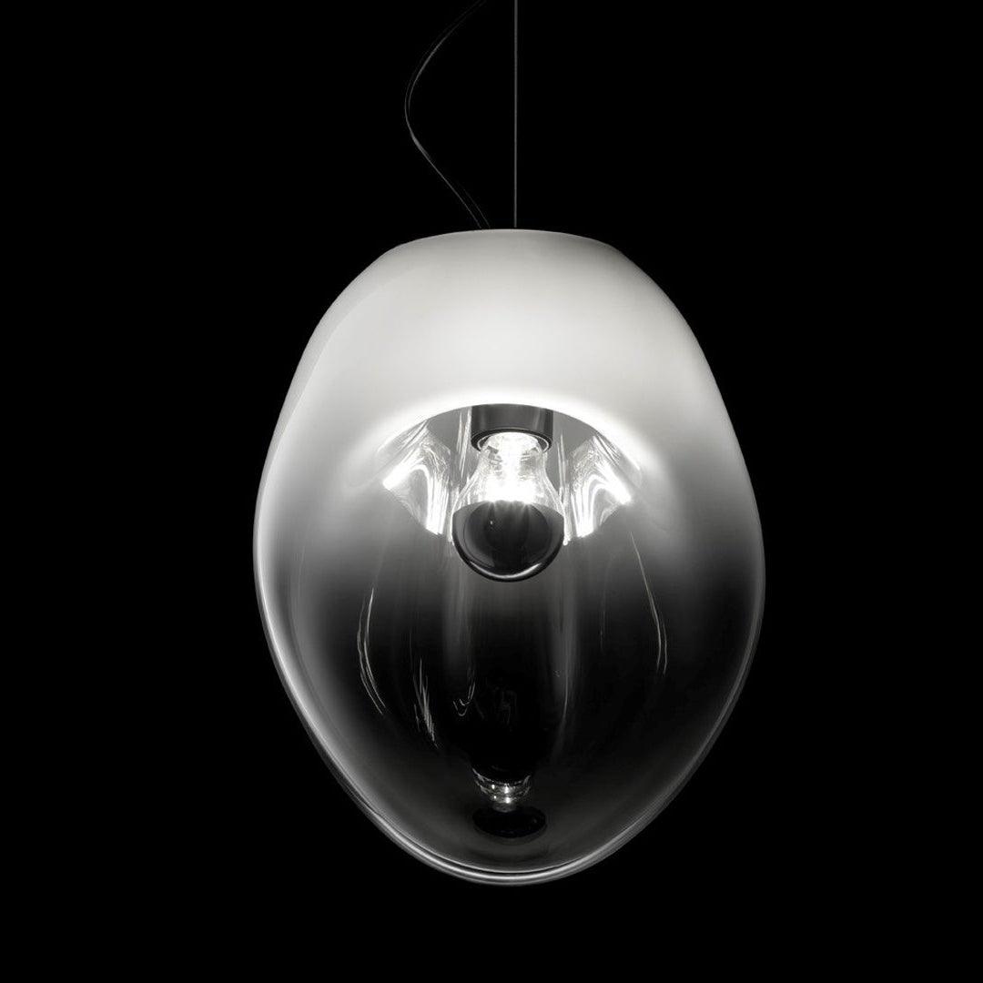 Suspended Water Drop Pendant Light – Modern Glass Hanging Lamp (E26/E27, Adjustable Height)