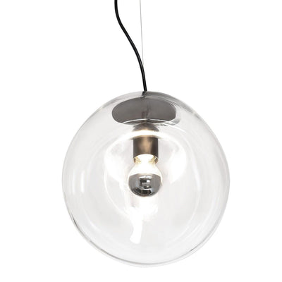 Suspended Water Drop Pendant Light – Modern Glass Hanging Lamp (E26/E27, Adjustable Height)