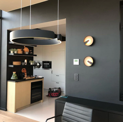Modern LED Pendant Light – Adjustable Dimmable Circle Design for Sophisticated Illumination