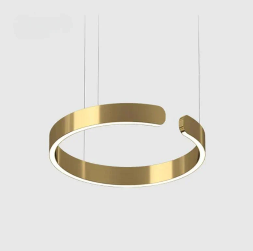 Modern LED Pendant Light – Adjustable Dimmable Circle Design for Sophisticated Illumination