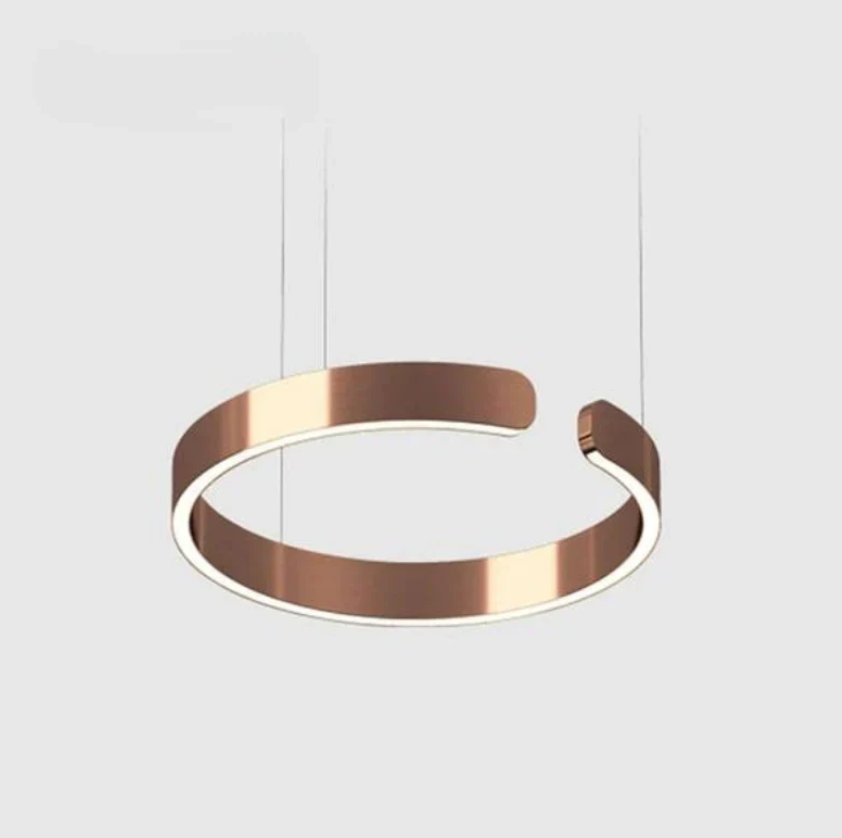 Modern LED Pendant Light – Adjustable Dimmable Circle Design for Sophisticated Illumination