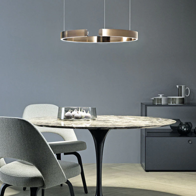 Modern LED Pendant Light – Adjustable Dimmable Circle Design for Sophisticated Illumination