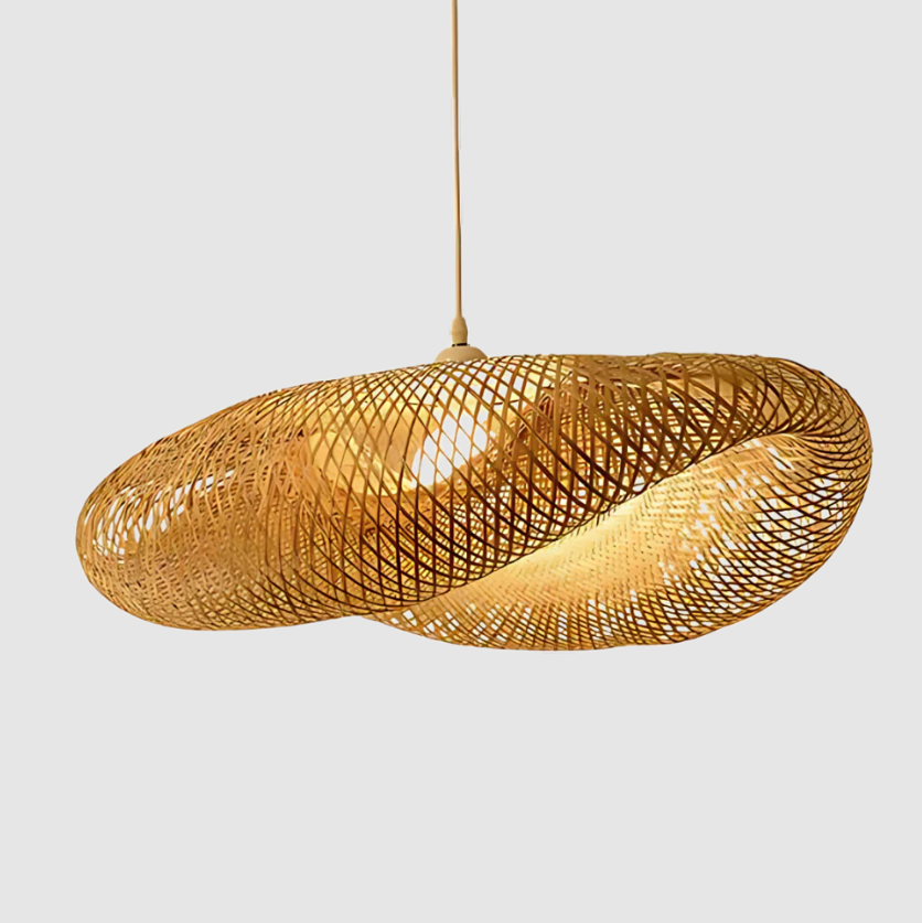 Bohemian Bamboo Pendant Light – Elegant and Timeless Design