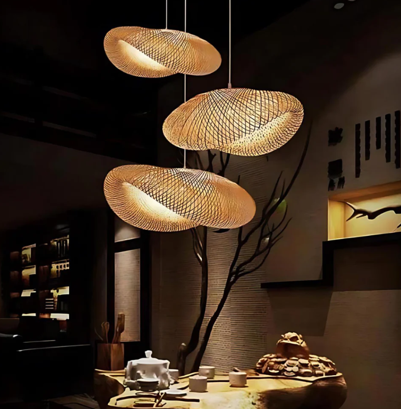 Bohemian Bamboo Pendant Light – Elegant and Timeless Design