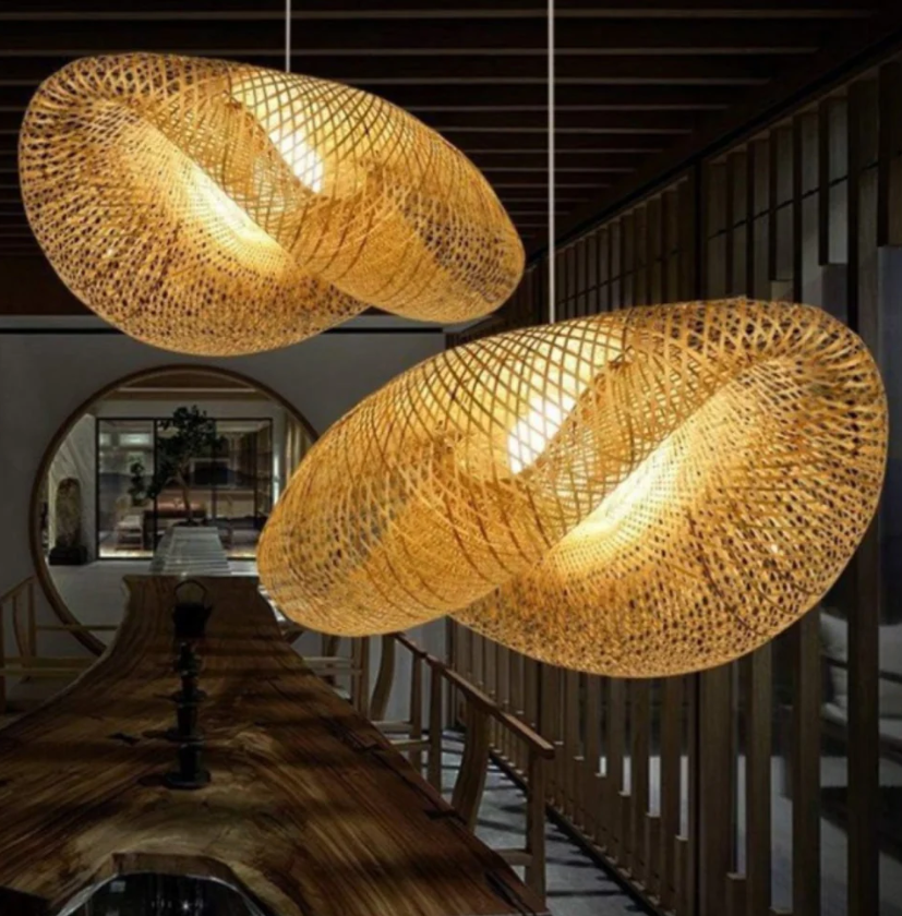 Bohemian Bamboo Pendant Light – Elegant and Timeless Design