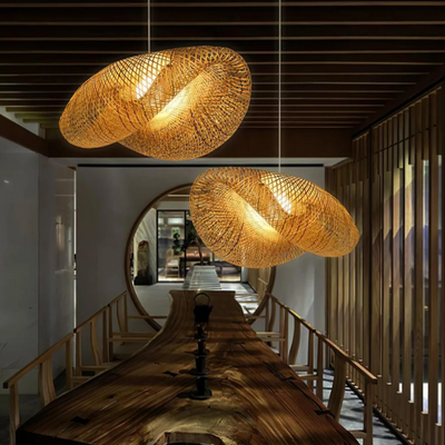 Bohemian Bamboo Pendant Light – Elegant and Timeless Design