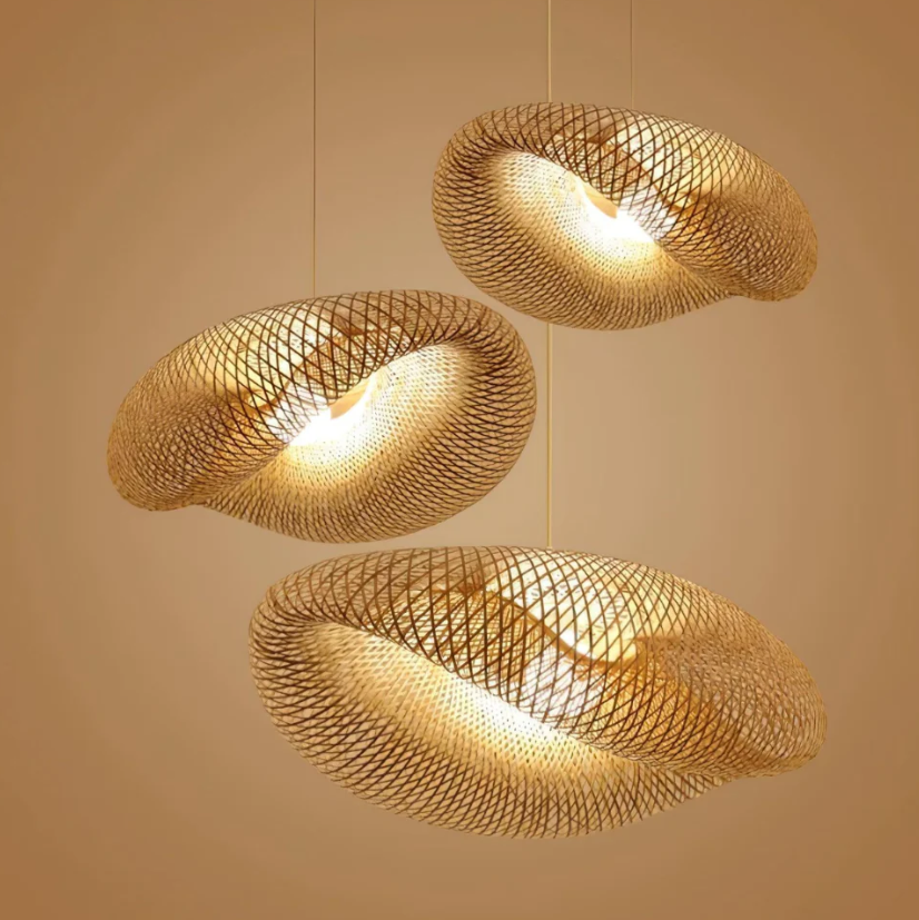 Bohemian Bamboo Pendant Light – Elegant and Timeless Design
