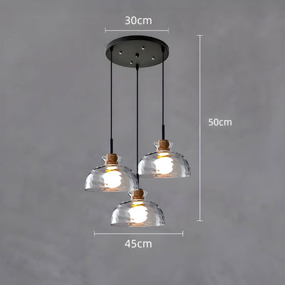 TOKYO Glass Chandelier – Minimalist Elegance with Ambient LED Lighting
