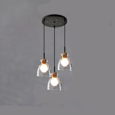 TOKYO Glass Chandelier – Minimalist Elegance with Ambient LED Lighting