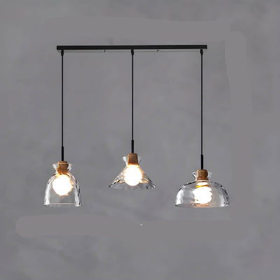 TOKYO Glass Chandelier – Minimalist Elegance with Ambient LED Lighting
