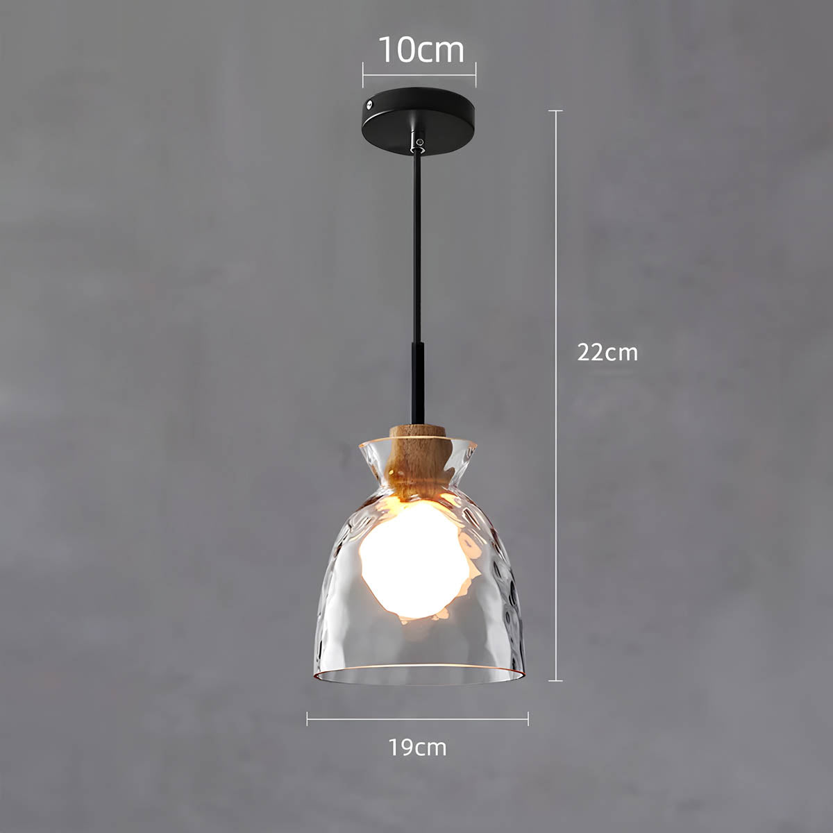 TOKYO Glass Chandelier – Minimalist Elegance with Ambient LED Lighting