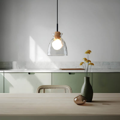 TOKYO Glass Chandelier – Minimalist Elegance with Ambient LED Lighting