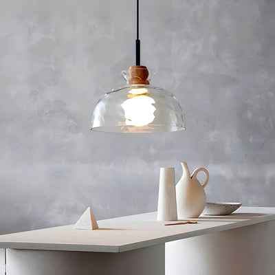 TOKYO Glass Chandelier – Minimalist Elegance with Ambient LED Lighting