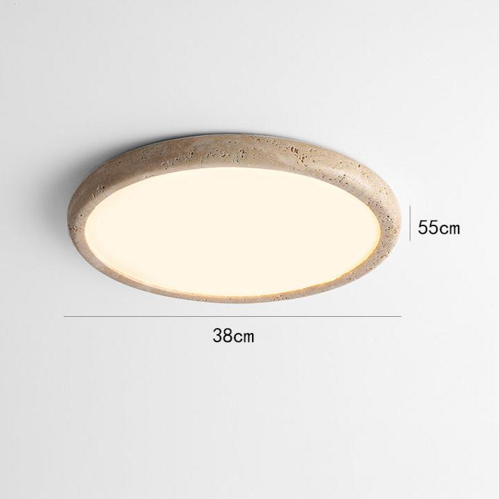 Natural Stone LED Ceiling Light – Organic Elegance for a Warm, Inviting Atmosphere