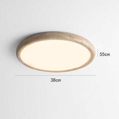 Natural Stone LED Ceiling Light – Organic Elegance for a Warm, Inviting Atmosphere