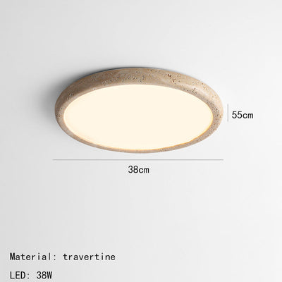 Natural Stone LED Ceiling Light – Organic Elegance for a Warm, Inviting Atmosphere