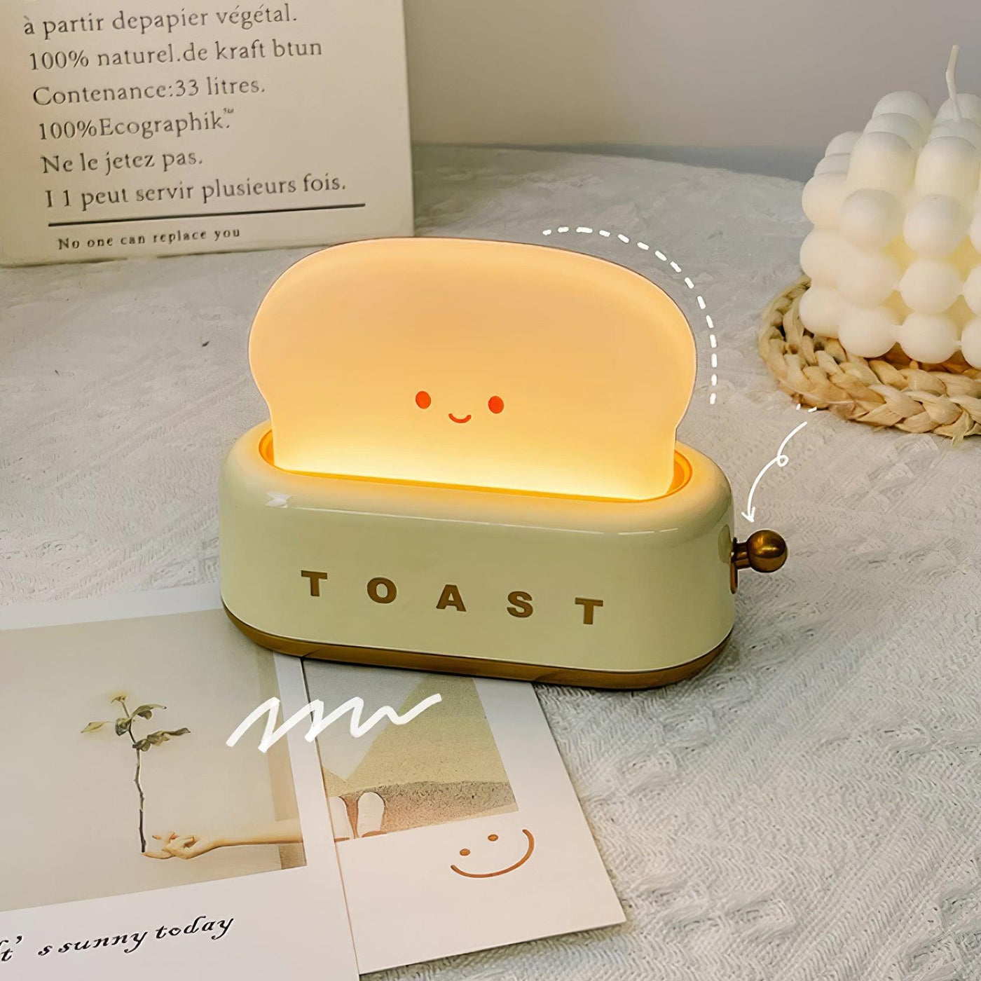 Toaster Night Light – Cute & Rechargeable LED Lamp for a Cosy Glow