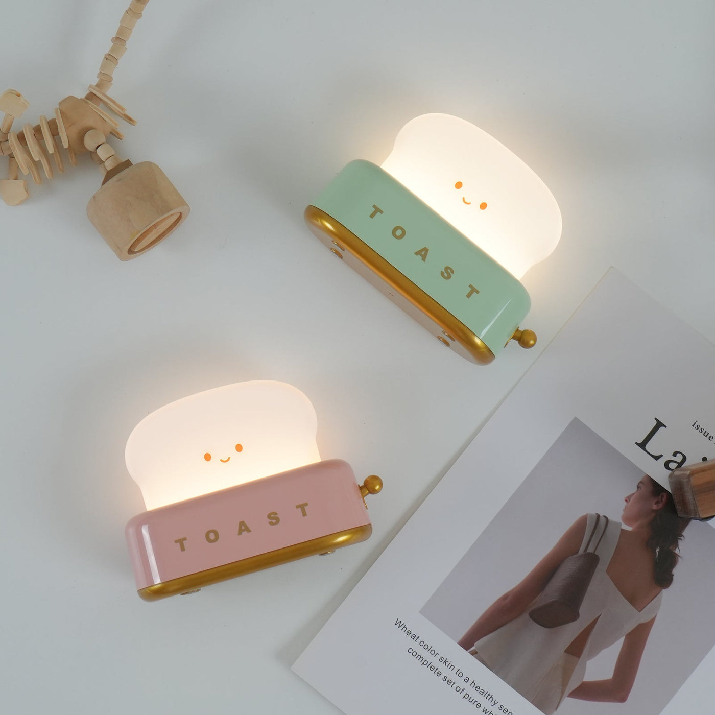 Toaster Night Light – Cute & Rechargeable LED Lamp for a Cosy Glow