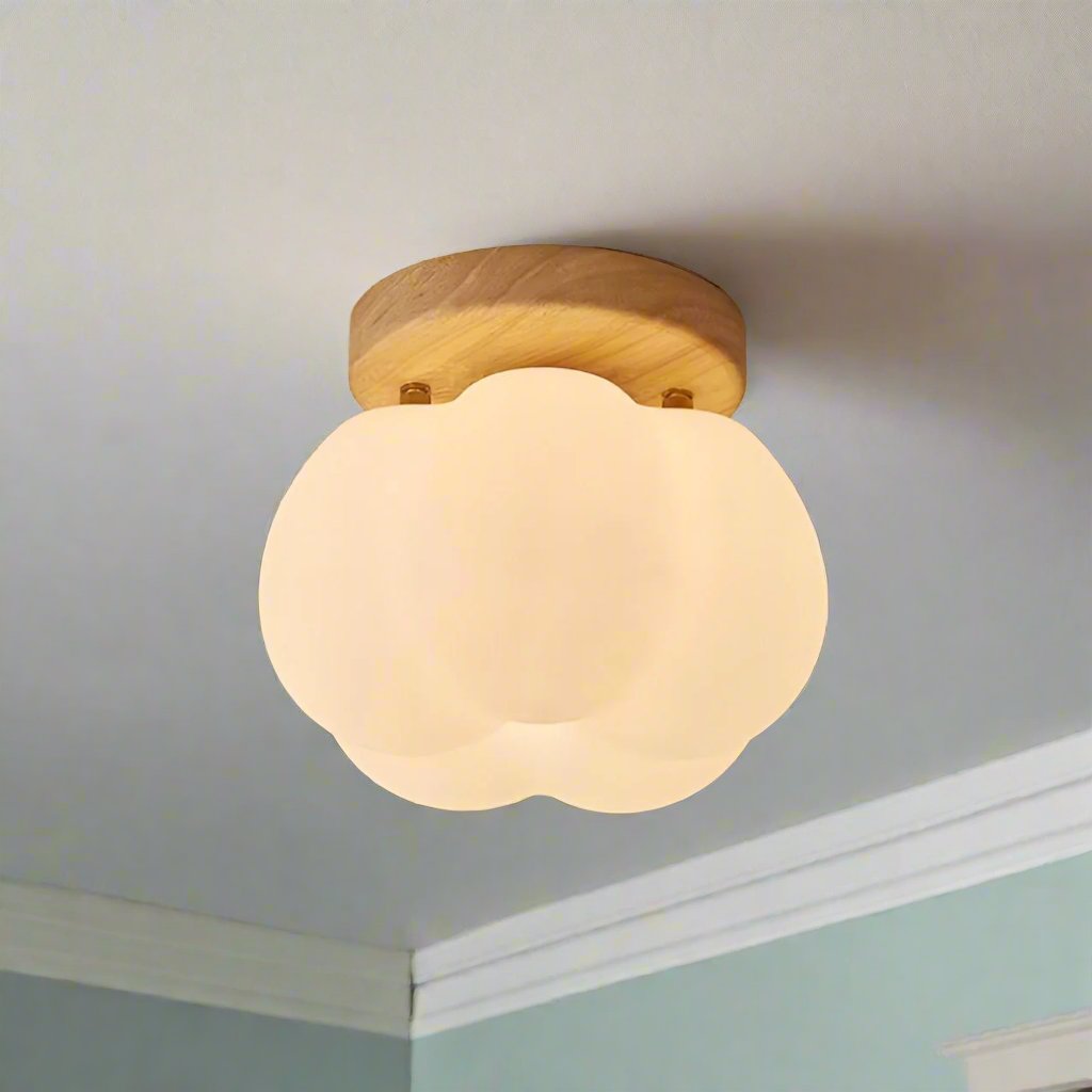 Pumpkin Flush Ceiling Lamp – Playful & Warm LED Lighting for Any Room
