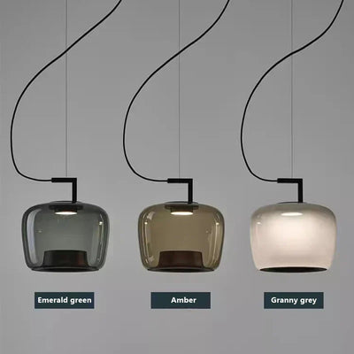 Modern LED Pendant Light – Minimalist Glass & Metal Design for Kitchens & Dining