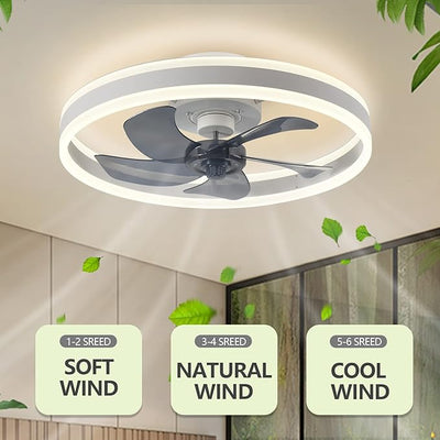 Oberlicht Smart Ceiling Fan – LED Light & Remote Control for Modern Comfort