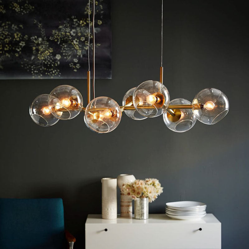 Modern Dining Table Chandelier – Sleek Minimalist LED Pendant Light
