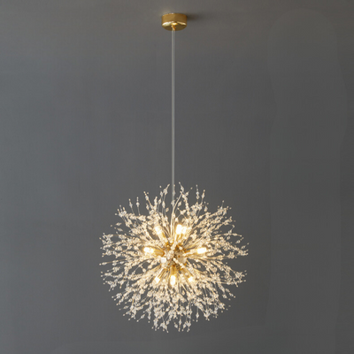 Crystal LED Pendant Light – Modern Pusteblume-Inspired Chandelier