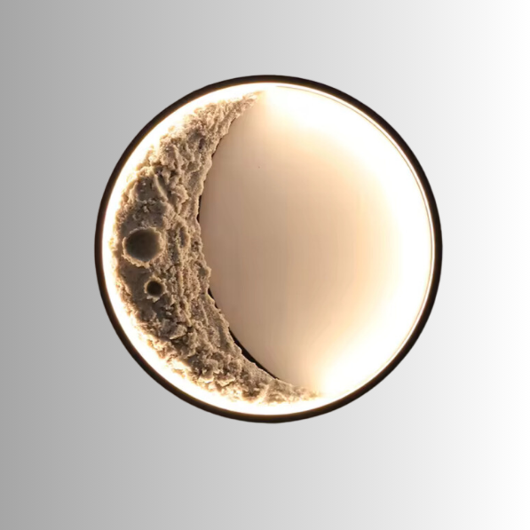 LunaGlow 3D Moon Wall Lamp – Celestial LED Lighting for a Tranquil Ambience