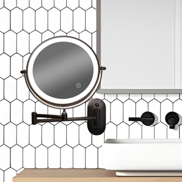Rechargeable LED Makeup Mirror – Precision Clarity with Adjustable Lighting