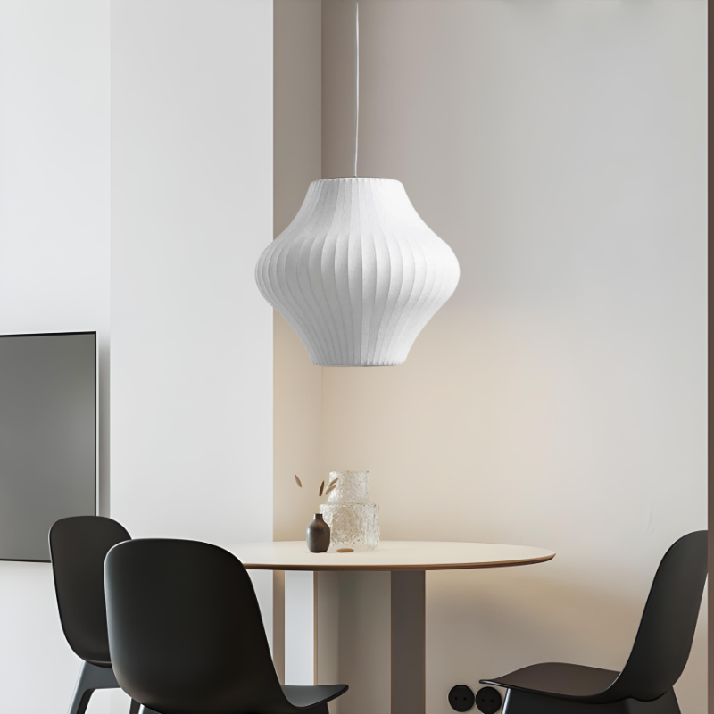 Nordic Wood Pendant Light – Modern Minimalist Ceiling Lamp for Stylish Interiors