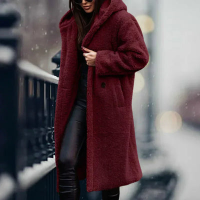 Long Teddy Luxe Coat – Cozy Warmth & Effortless Elegance