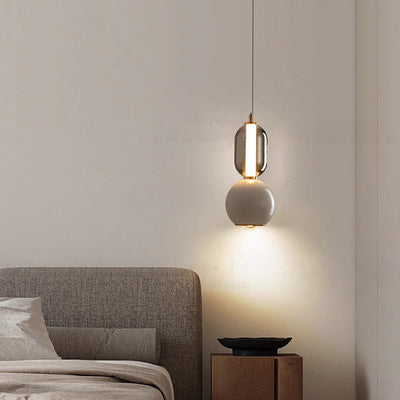 Nordic Creative Iron Glass Pendant Light – Modern Minimalist Elegance