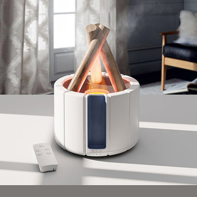 Flame Humidifier Table Lamp – 3-in-1 Aromatherapy Diffuser with LED Ambience