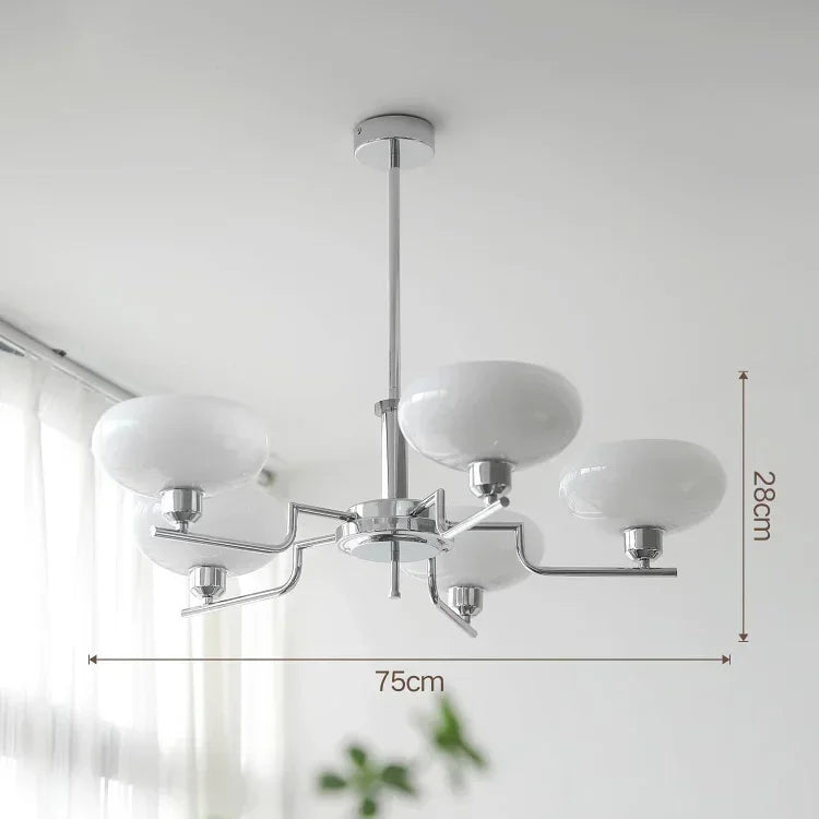 Bauhaus Medieval Ceiling Lamp – Retro Nordic LED Chandelier