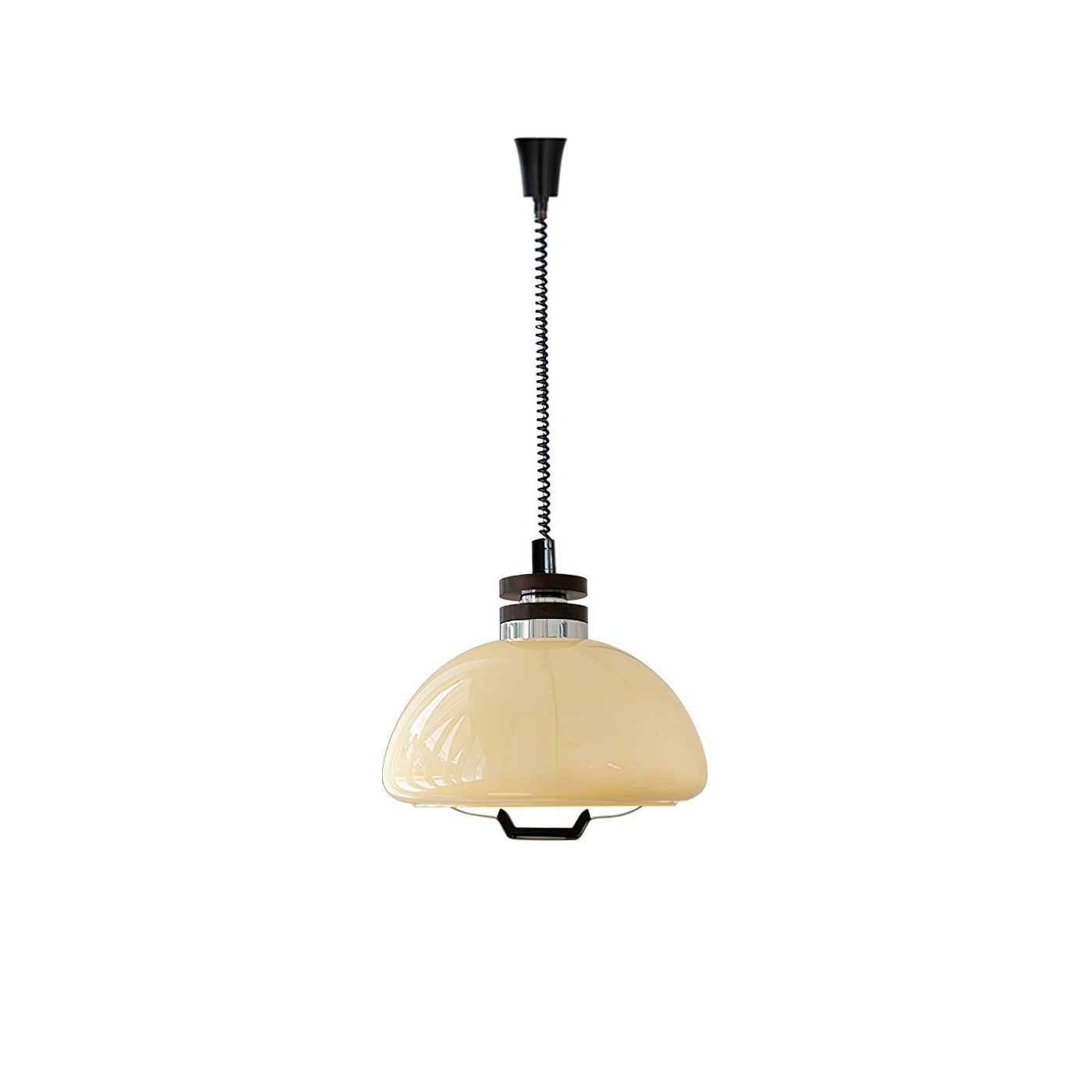 Vela-Pudding Pendant Light – Playful Yet Elegant Glass & Wood Hanging Lamp
