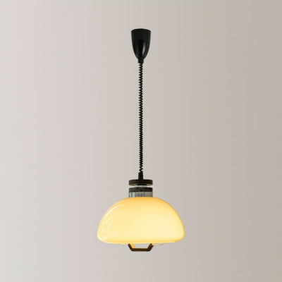 Vela-Pudding Pendant Light – Playful Yet Elegant Glass & Wood Hanging Lamp