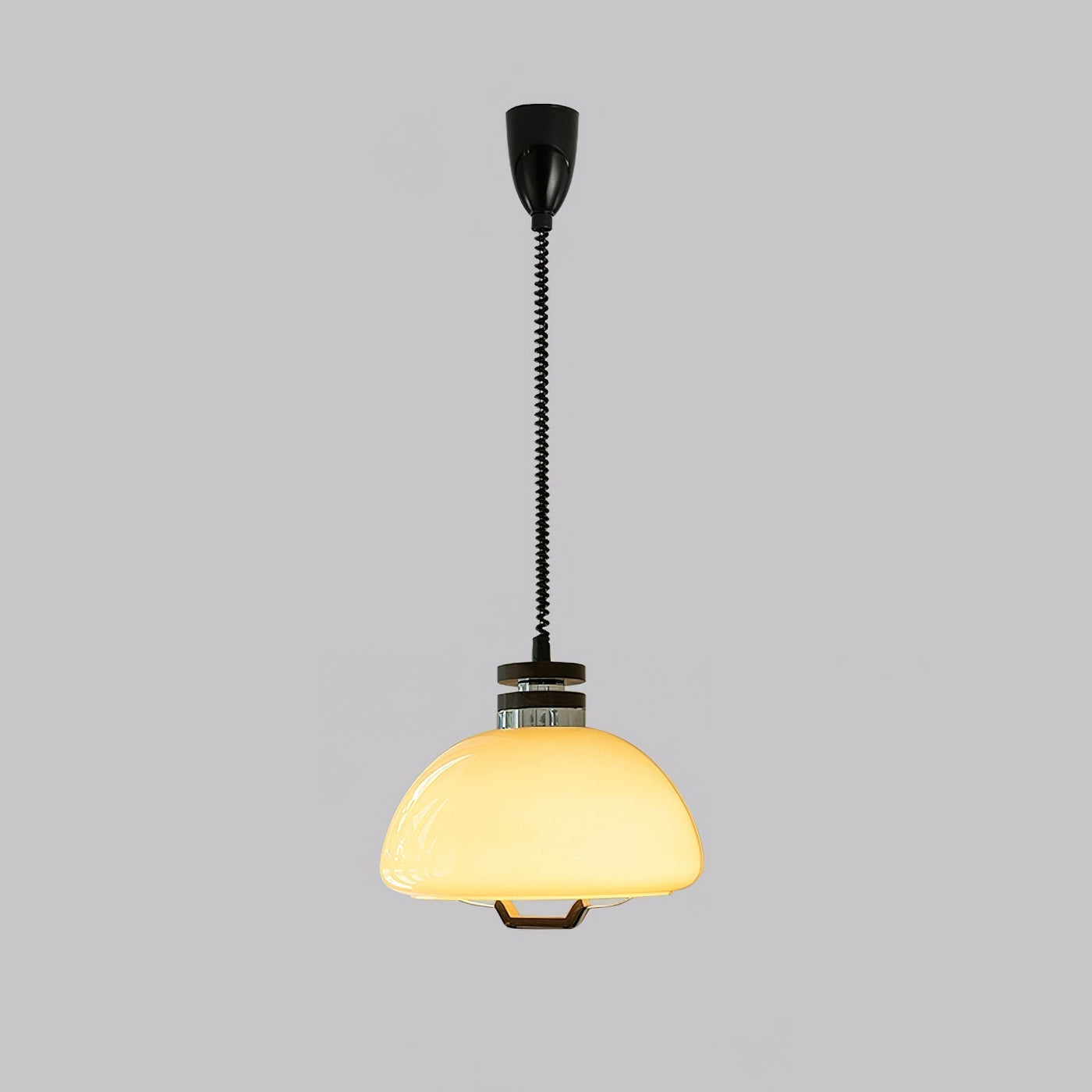 Vela-Pudding Pendant Light – Playful Yet Elegant Glass & Wood Hanging Lamp