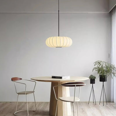 Verona Pendant Light – Wabi-Sabi Inspired Minimalist Fabric Hanging Lamp