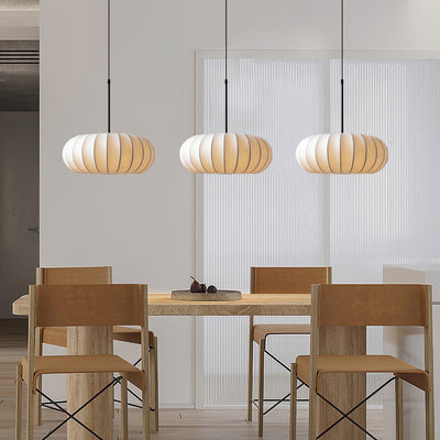 Verona Pendant Light – Wabi-Sabi Inspired Minimalist Fabric Hanging Lamp