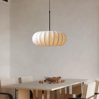 Verona Pendant Light – Wabi-Sabi Inspired Minimalist Fabric Hanging Lamp