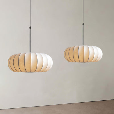 Verona Pendant Light – Wabi-Sabi Inspired Minimalist Fabric Hanging Lamp