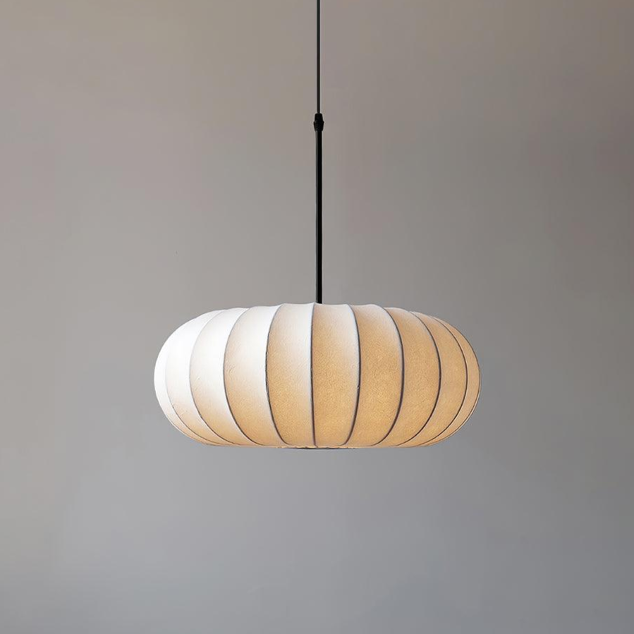 Verona Pendant Light – Wabi-Sabi Inspired Minimalist Fabric Hanging Lamp