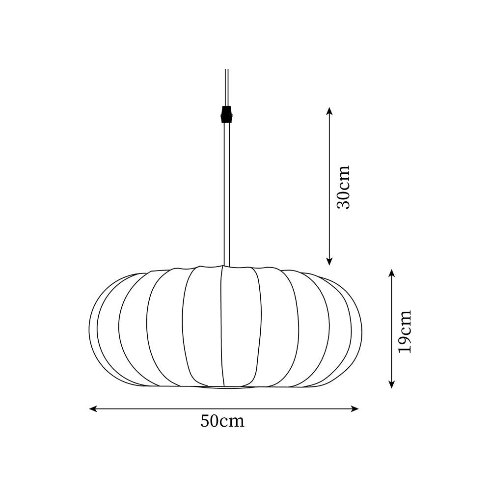 Verona Pendant Light – Wabi-Sabi Inspired Minimalist Fabric Hanging Lamp